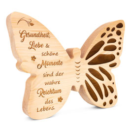 Schmetterling groß -Gesundheit, Liebe&schöne Momente-