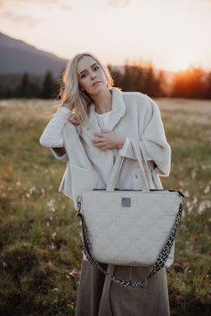 Shopper -quilted beige-