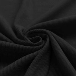 Uni Rib-Jersey -schwarz-
