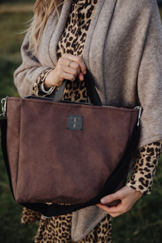 The Tote Bag -Wildleder braun-