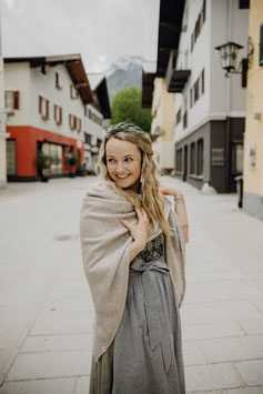 XXL Stricktuch -hellbeige-