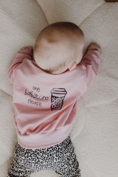 Sweater rosa -babyccino- & Legging -Leo beige-