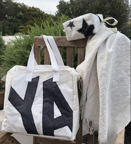Badetasche  und Kulturbeutel Neptun upcycling