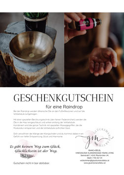 Gutschein Raindrop