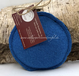 Kirschkernkissen Blau/Anthrazit