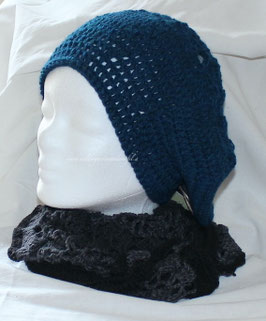 Beanie Wolle/Alpaka Petrol