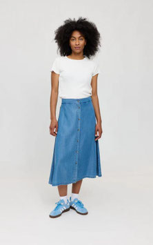 rok midi dark blue wash