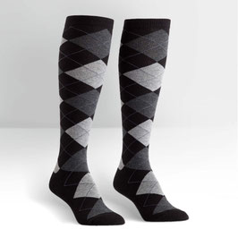 Argyle Black & White