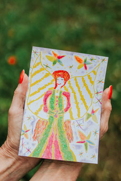 Postkarte - Traumengel Sternenstaub (Schlafengel)