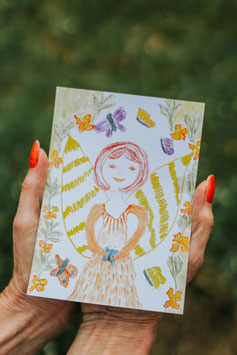 Postkarte - Engel Floronce (Engel der Leichtigkeit)