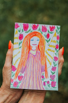 Postkarte - Engel Merci Cheri (Engel der Dankbarkeit)