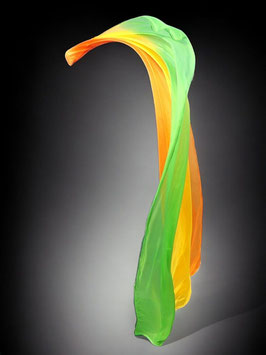 1 STÜCK (!!!) Voi Poi, Orange Gelb Grün, Längsverlauf, rechteckig, 250 cm x 90 cm