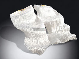 1 Paar Schleierfächer, Weiß, rechts + links, B-Qualität, 180 cm