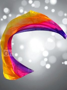 1 STÜCK (!!!) Voi Poi, Lila Pink Orange Gelb, Längsverlauf, rechteckig, 250 cm x 90 cm