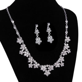 Zierliches Strass-Schmuckset "Duchesse"