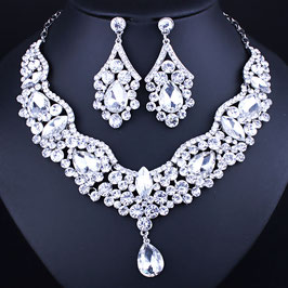 Edles Strass-Schmuckset "Diamond", 3 tlg.