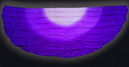 Seidenschleier, Fading Lila, halbrund, 270 cm x 110 cm, A-Qualität, 5 mm Seide