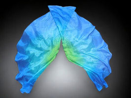1 Paar Angel Wings, "Adventure" (Grün Türkis Blau), 180 cm, A-Qualität