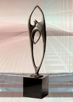 Skulptur "Gewachsene Zusammenarbeit"
