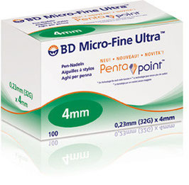 BD Micro-Fine Ultra 4mm (32G) Pennadeln, 100 St