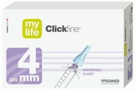 myLife Clickfine 0,23x4mm (32G) Pennadeln, 100 St