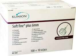 Klinion soft fine plus 0,25x6mm Pennadeln, 110 St