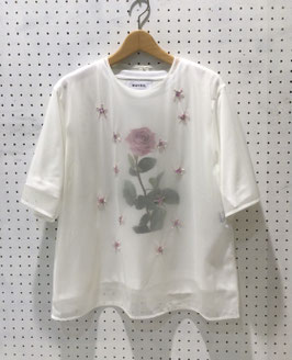 ロースプリントTシャツ