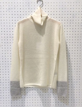 ADAWAS　CASHMERE SHEER TURTLE-NECK