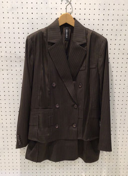 AULAAILA　２WAYLOOSEジャケット（BROWN）