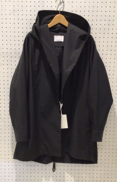 ウールタフタミドル丈コート（black)