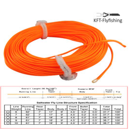 WF  Salzwasser-Fliegenschnur floating, Rocket Taper