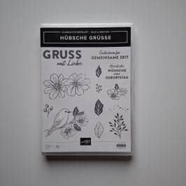 Stempelset "Hübsche Grüße"