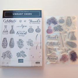 Stempelset "Vibrant Vases"