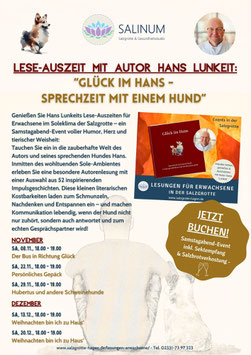 Sa, 20.12.25 - Autorenlesung in der Salzgrotte "Weihnachten bin ich zu Haus" um 18.00 Uhr