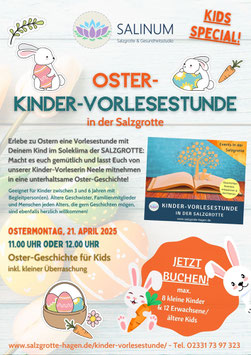 12.00 Uhr - Ostermontag, 21.04.25 - OSTER-Vorlesestunde in der Salzgrotte