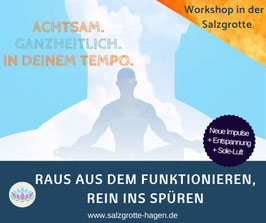 Workshop "Raus aus dem Funktionieren, rein ins Spüren" -  Sa, 25.04.2026 - 17.30-19.30 Uhr (2 Std.)