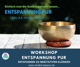 Workshop Entspannung pur - 3 Stunden Entspannung in der Salzgrotte - Sa, 12.10., 14.00-17.00 Uhr