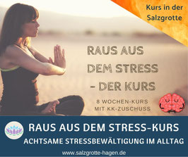 Do, 16.00 Uhr - Schnupper-Präventionstermine: Raus aus dem Stress! Achtsame Stressbewältigung - Einzeltermine am Do, 02.07. & 16.07. um 16.00 Uhr