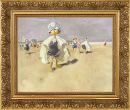 "Ente am Strand von Viareggio"