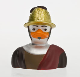 Ente mit Goldhelm