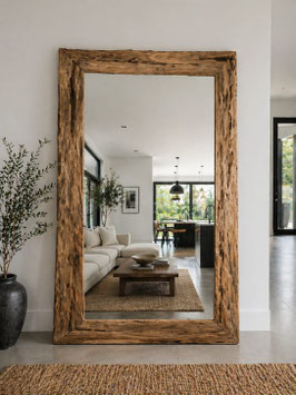 ESPEJO DE MADERA RÚSTICO | DECORACIÓN NATURAL