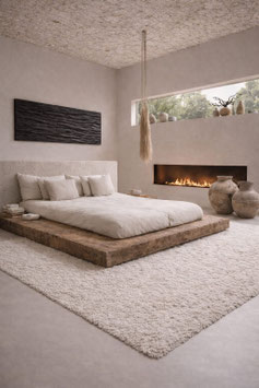 CAMA DE MADERA MACIZA