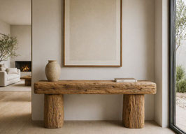 CONSOLA DE MADERA DE DISEÑO