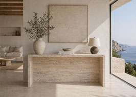 CONSOLA TRAVERTINO