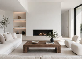MESAS DE CENTRO DE MADERA NATURAL PARA SALÓN