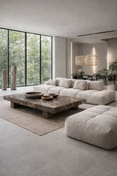 MESA DE CENTRO DE MÁRMOL | DISEÑO ELEGANTE Y NATURAL