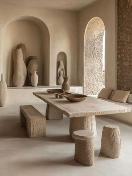 MESAS DE COMEDOR DE PIEDRA MACIZA A MEDIDA