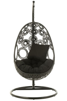 SILLÓN COLGANTE NEGRO
