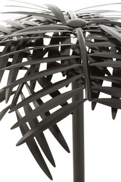 LÁMPARA MESA HOJA METAL NEGRO