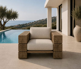 SILLÓN DE VIGA DE TRONCO